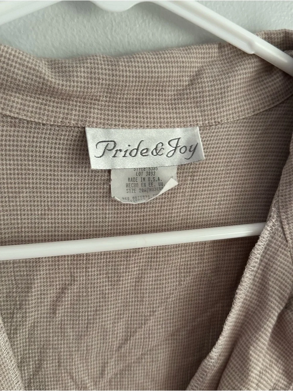 20w vintage women’s plus size button up pride & joy short sleeve 2x 2xl - Picture 5 of 9